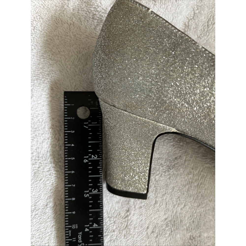 Ros Hommerson Sparkly Heels Size 11 Silver - Picture 13 of 13